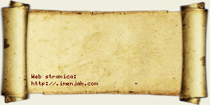 Tijana Hrnjaković vizit kartica